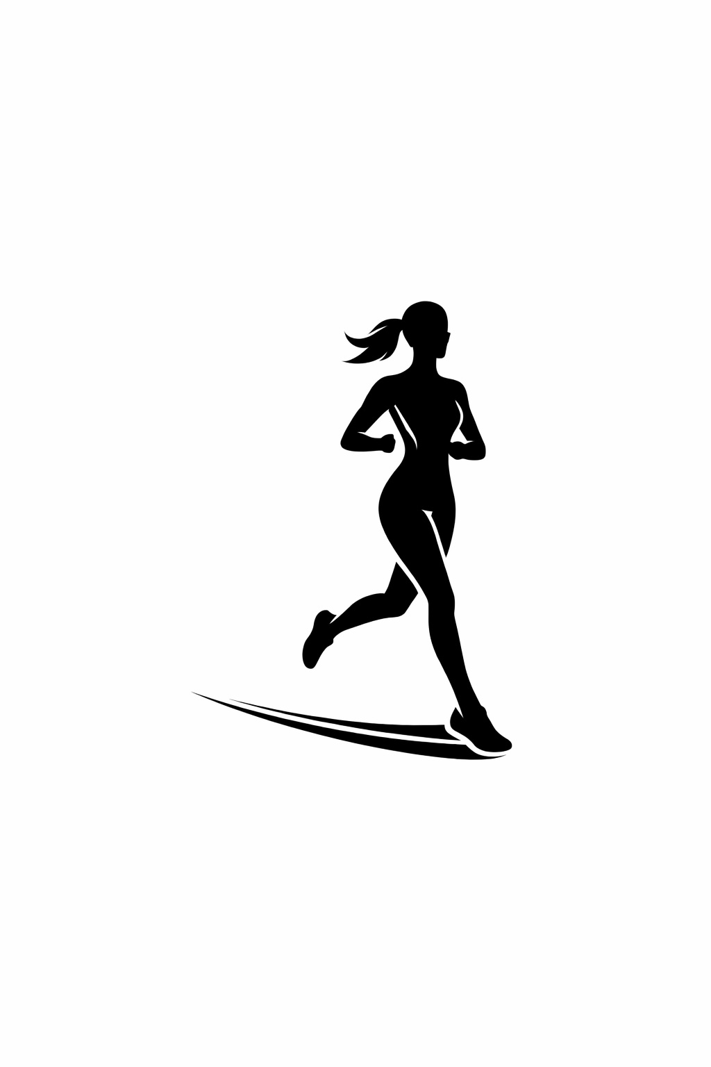 Running lady